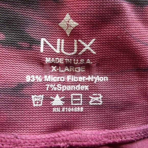 NWT XL Nux Bordeaux Space Dyed Ankle Leggings - Picture 3 of 3